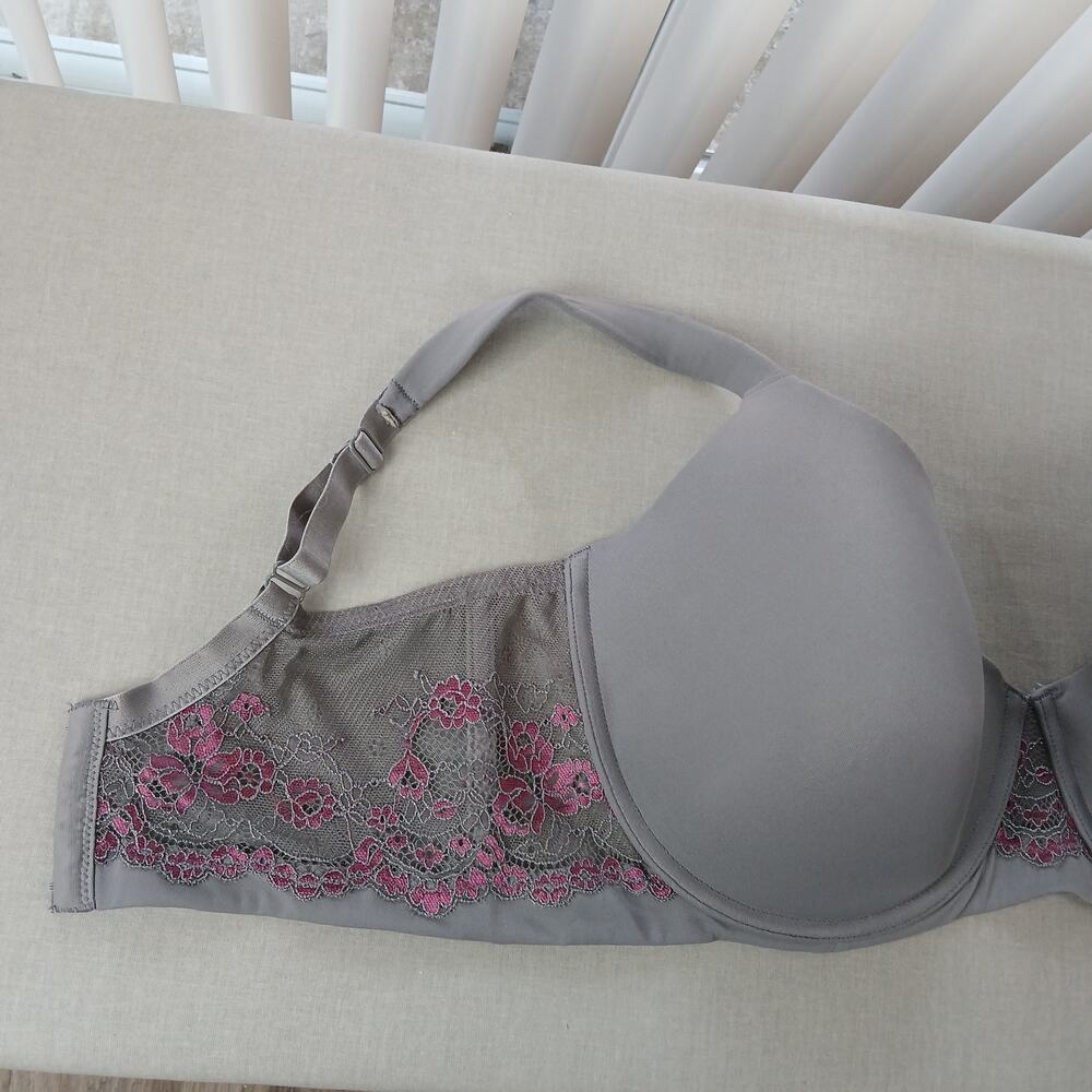 Leading Lady Brigitte Lace Lightly Padded Underwire T-Shirt Bra 38DDD Style 5214 - Picture 2 of 9